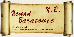 Nenad Baratović vizit kartica